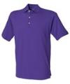H100 Cotton Pique Polo Shirt Purple colour image
